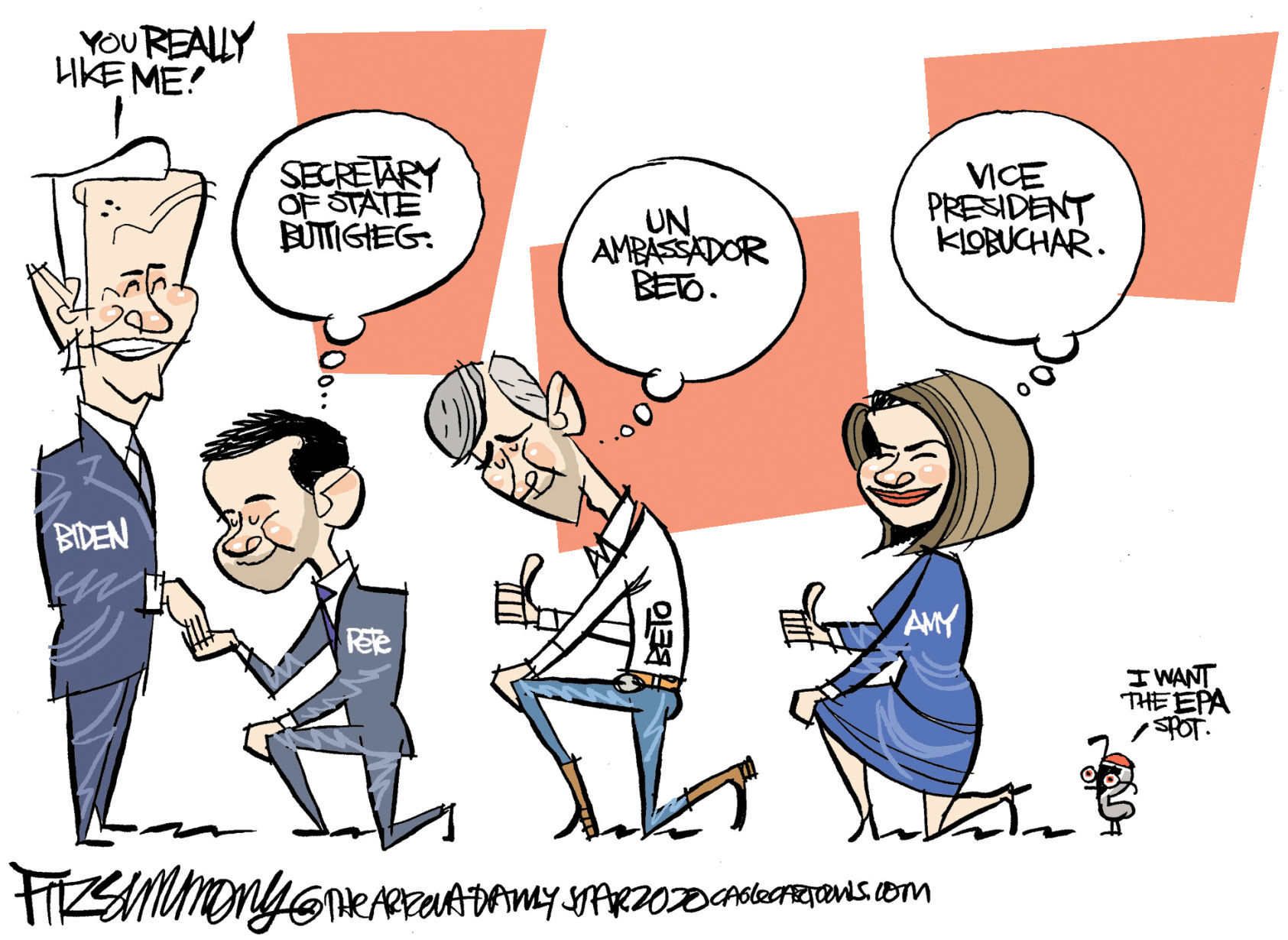 Daily Fitz Cartoon: Biden 2020